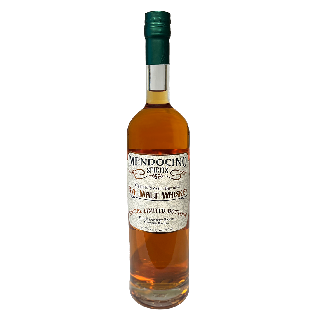Crispin’s 60th Birthday Rye Malt Whiskey in Fine Kentucky Barrel