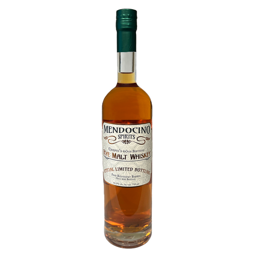 Crispin’s 60th Birthday Rye Malt Whiskey in Fine Kentucky Barrel