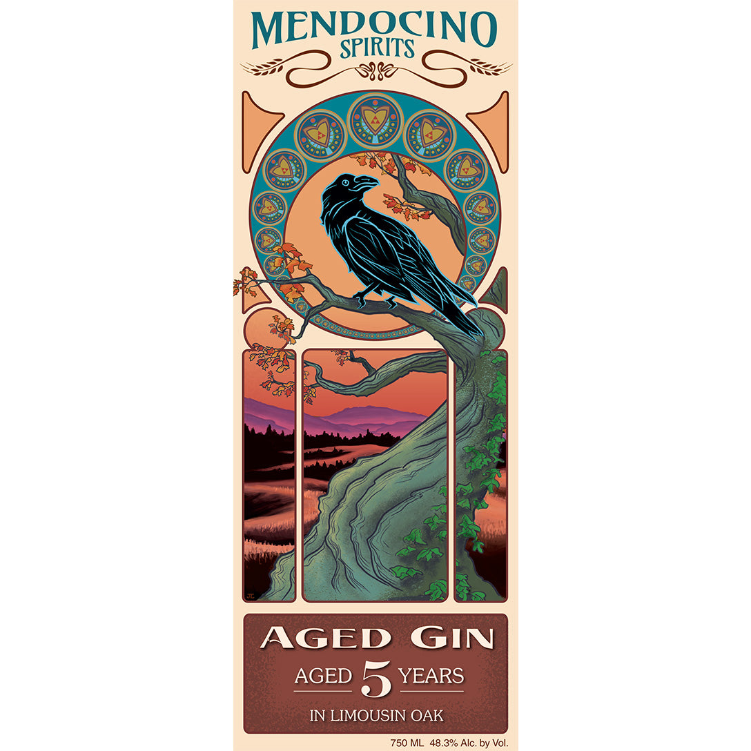 Mendocino Spirits Aged Gin Poster