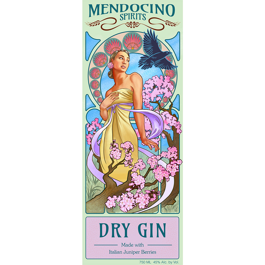 Mendocino Spirits Dry Gin Poster